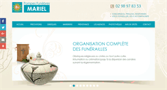 Desktop Screenshot of pompes-funebres-mariel-finistere.com